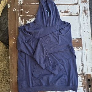 Brady Gummy Knit 2.0 Hoodie Storm Blue Men’s L NWT Org $95